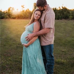 Elegant Mint Green Maxi Dress